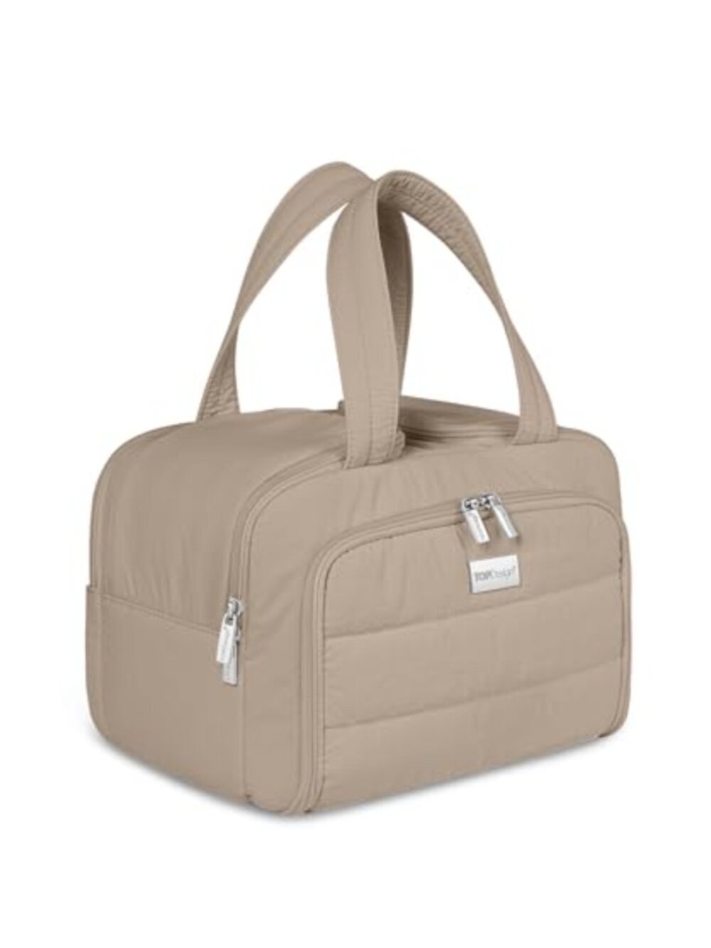 Puffer Travel Toiletry Bag Nylon Makeup Organizer with Compartments